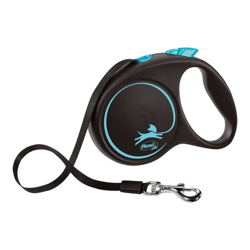 Guinzaglio per Cani Flexi BLACK DESIGN 5 m Blu Taglia M