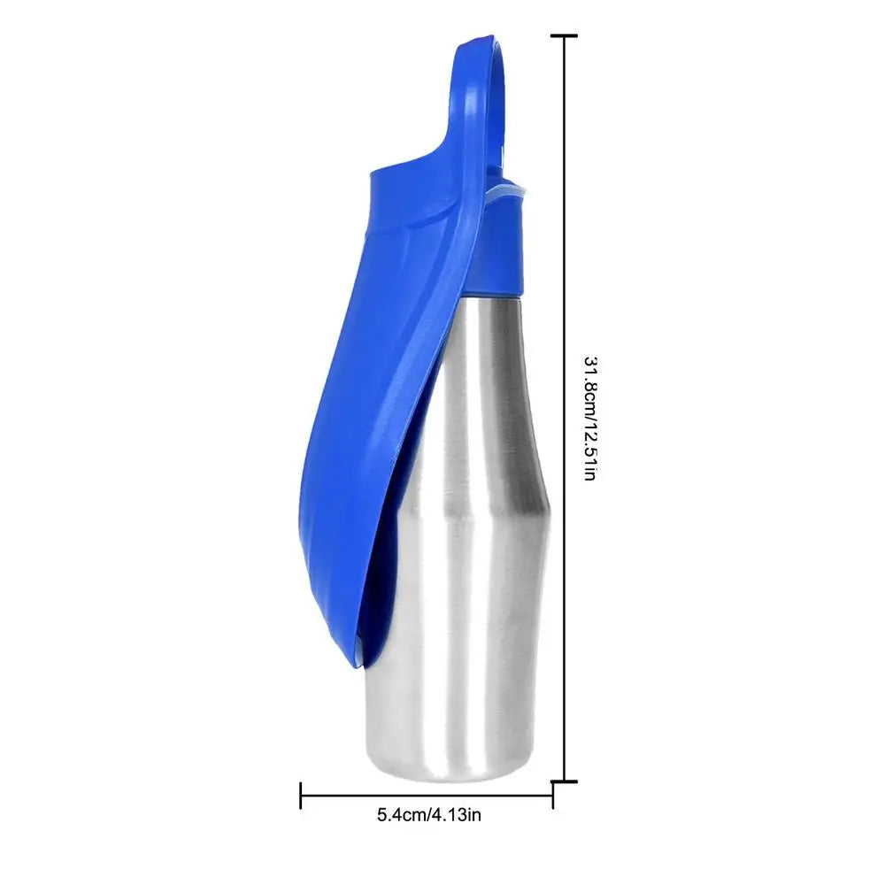Borraccia per Cani 800ml in Acciaio Inossidabile Dispenser Acqua da Viaggio