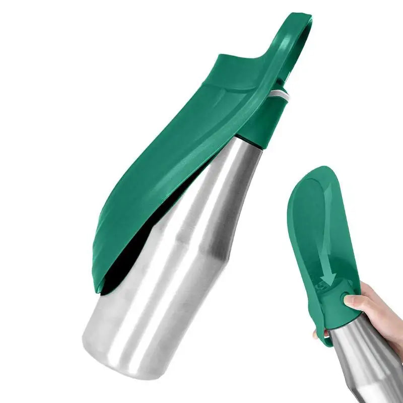 Borraccia per Cani 800ml in Acciaio Inossidabile Dispenser Acqua da Viaggio