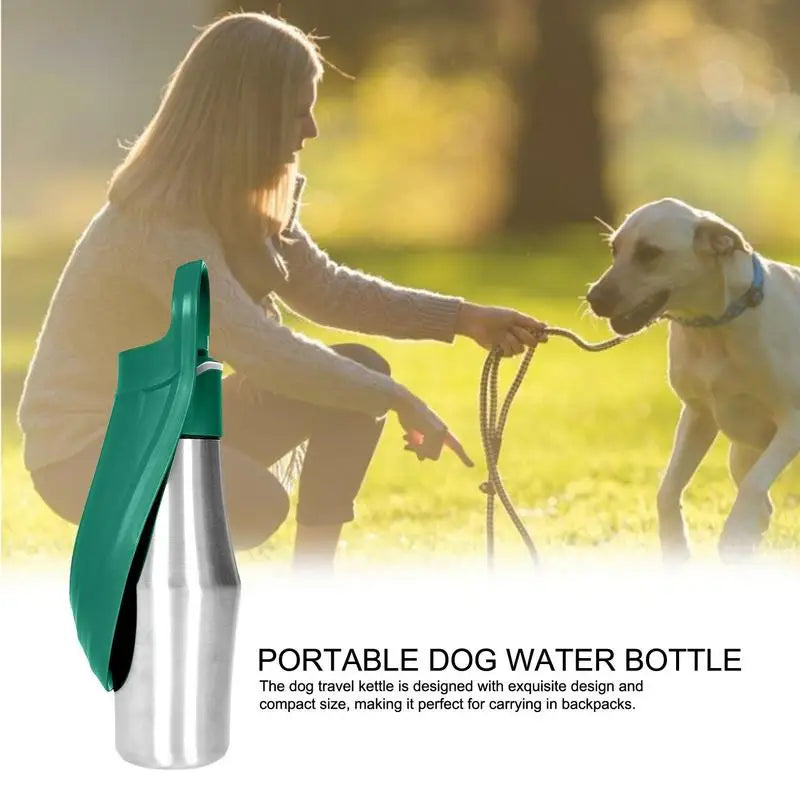 Borraccia per Cani 800ml in Acciaio Inossidabile Dispenser Acqua da Viaggio