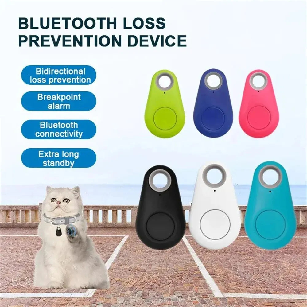 GPS Tracker Mini Fashion Smart Pets Anti Lost Alarm Wireless Child Bag Key Finder Locator Reminder Selfie Shutter Control
Mini Localizzatore GPS Bluetooth Anti-Smarrimento per Animali, Bambini e Chiavi