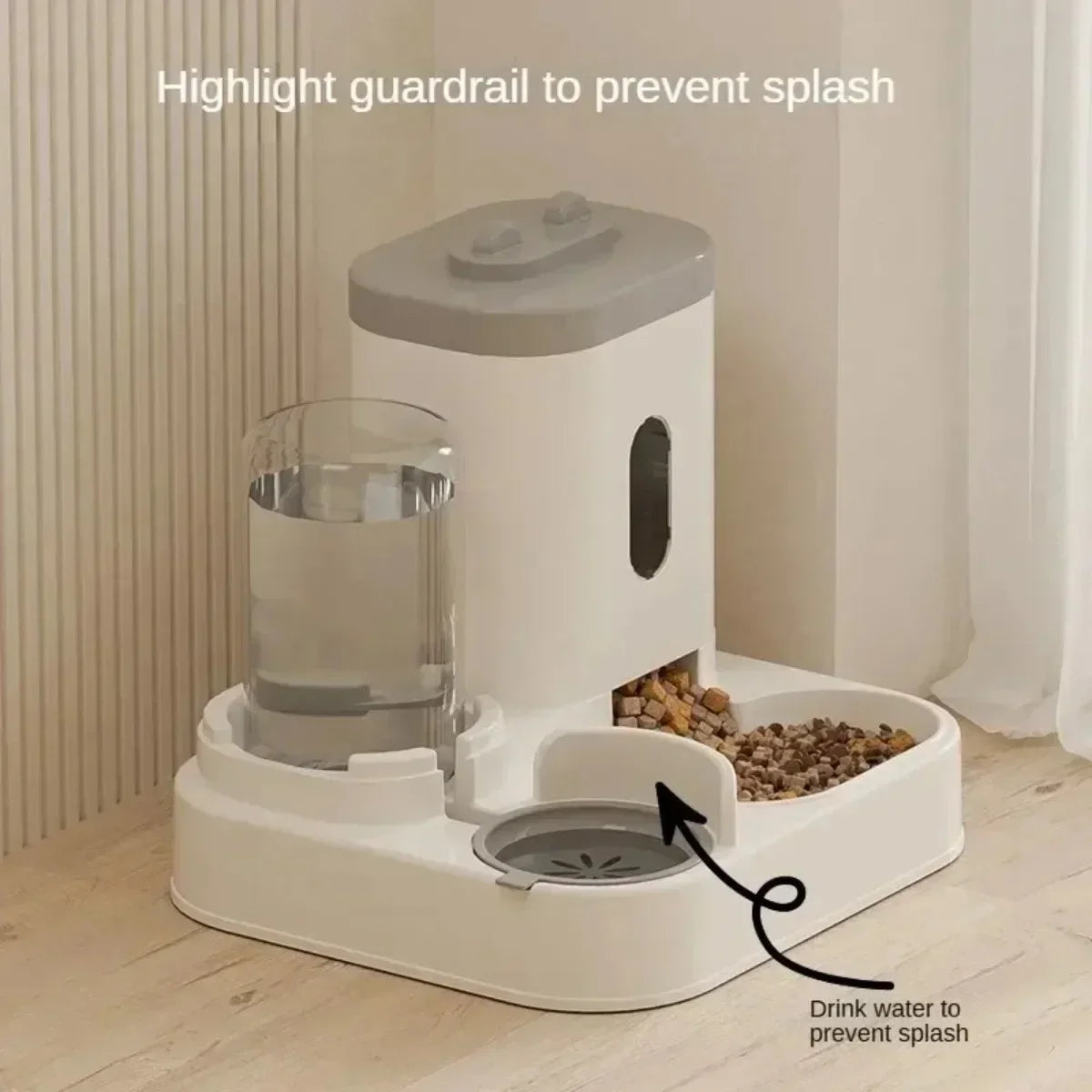 Automatic Feeder Dog Cat Food Bowl With Water Fountain Large Capacity Pet Food Storage Dispenser Container Puppy Pet Accessories
Mangiatoia Doppia Automatica per Cani e Gatti con Fontanella d'Acqua